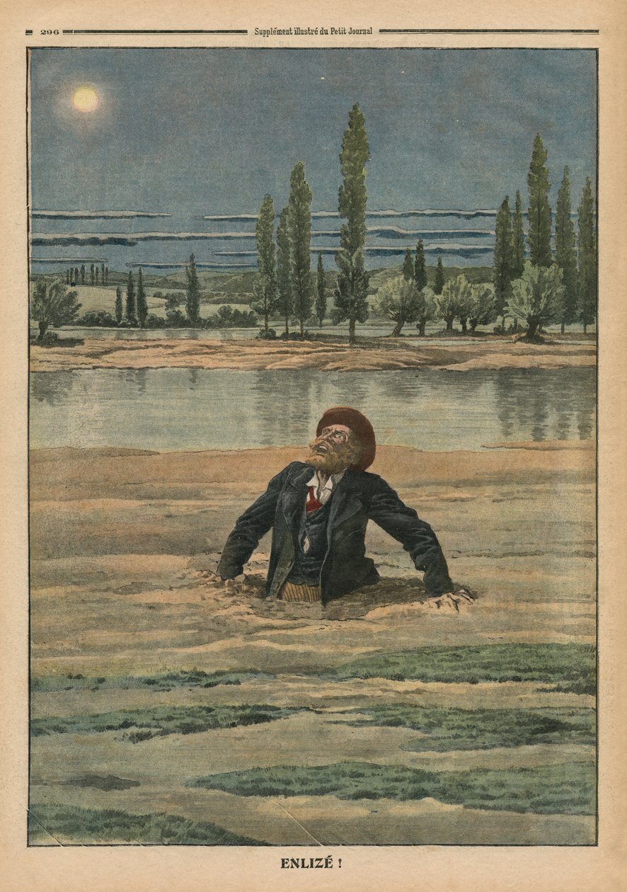 Im Treibsand stecken, Illustration aus 