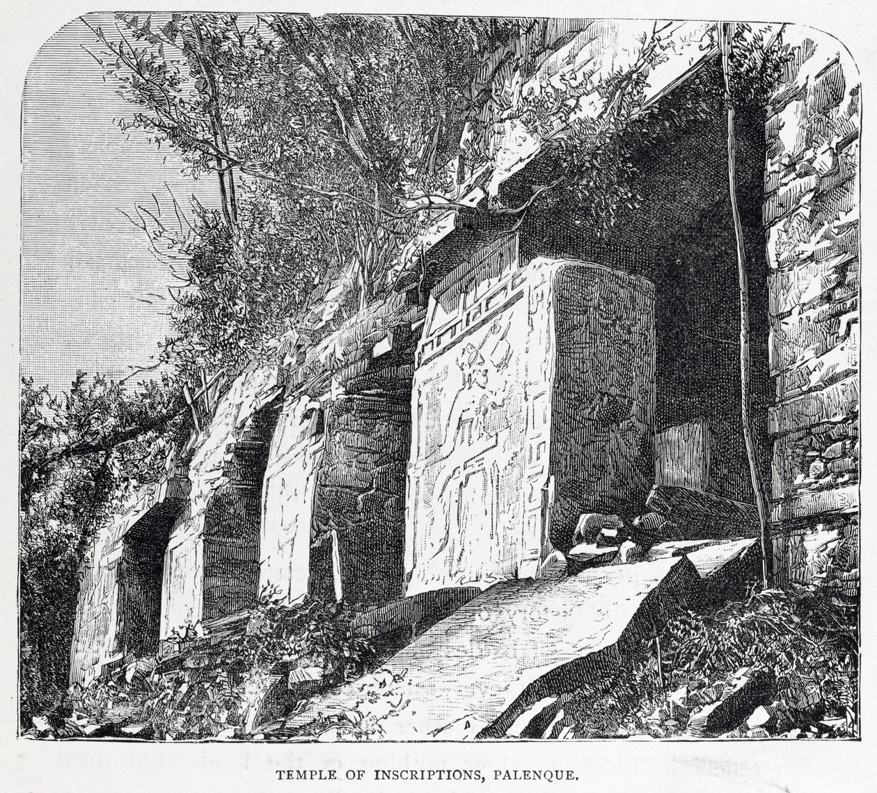 Tempel der Inschriften, Palenque, aus 