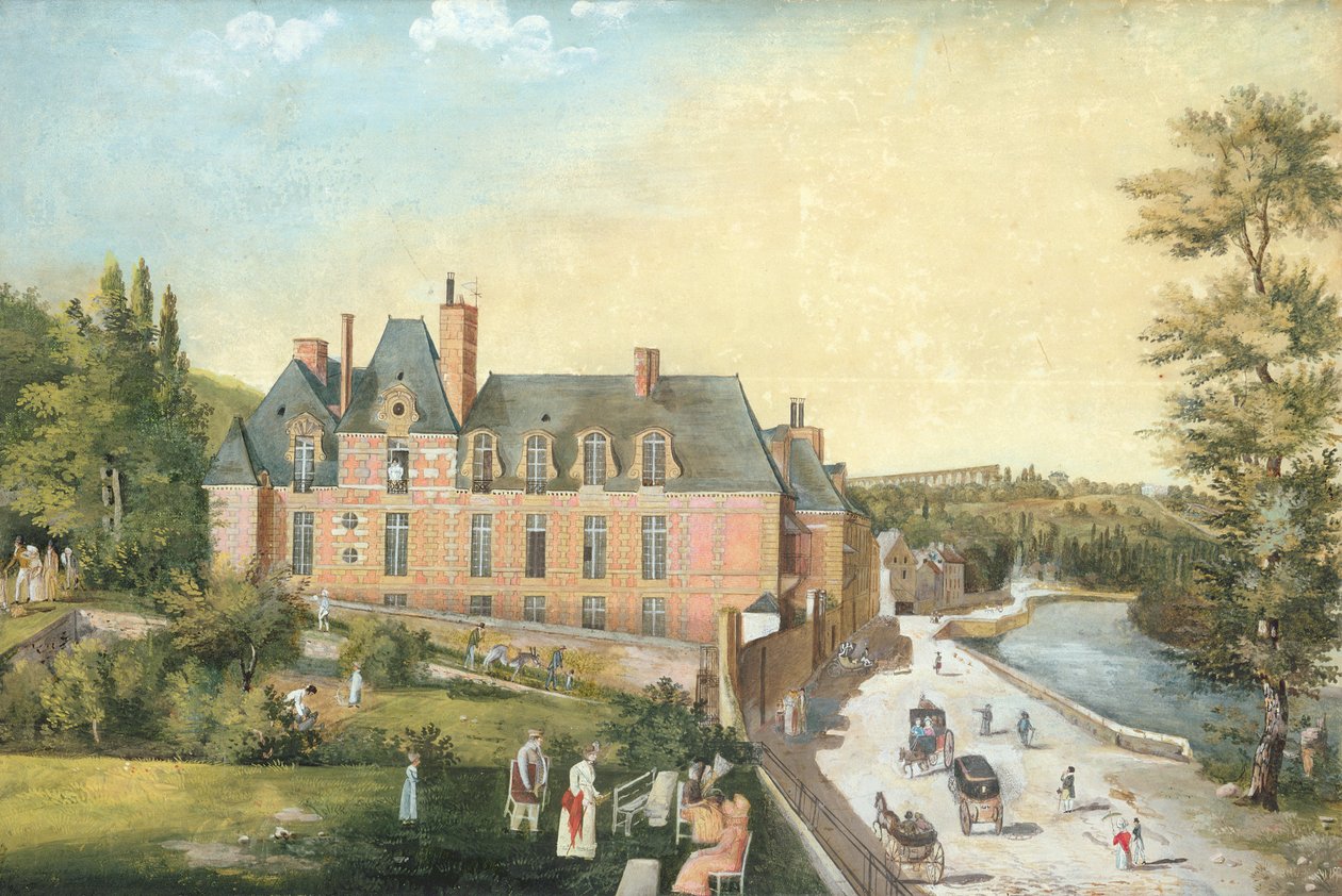 Das Schloss de la Chaussee, Bougival von French School