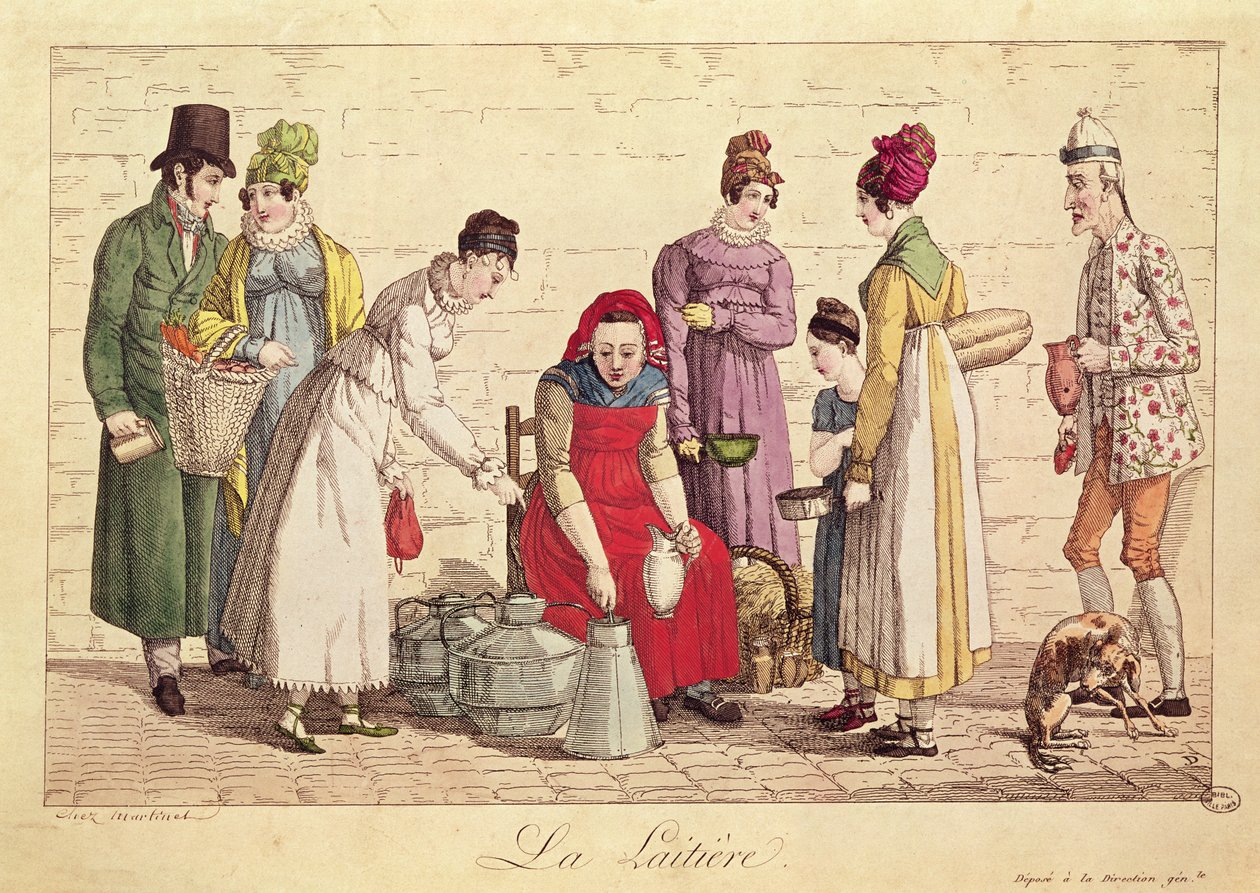 Die Milchmagd, 1815-30 von French School