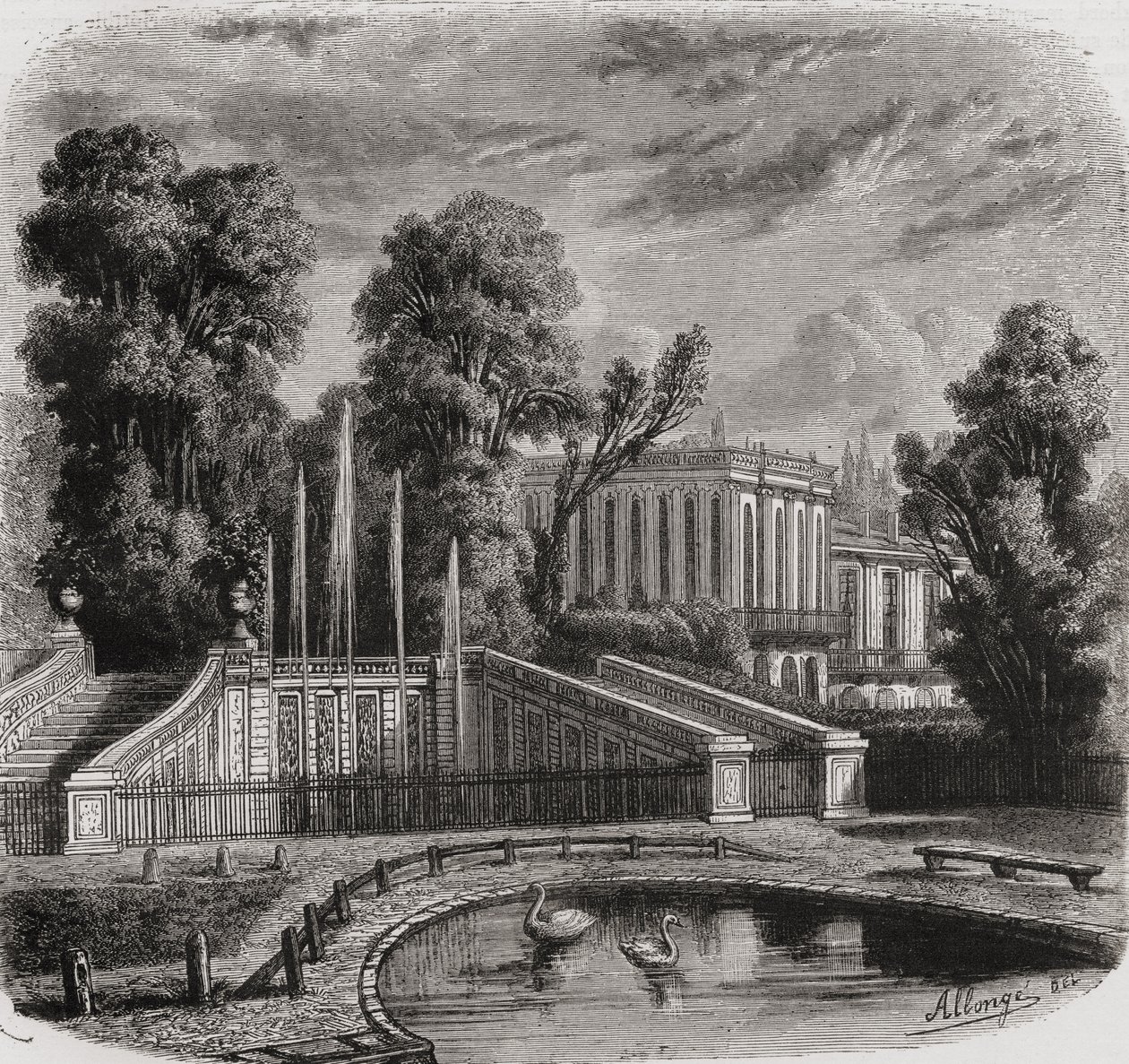 Das Trianon in Versailles von French School