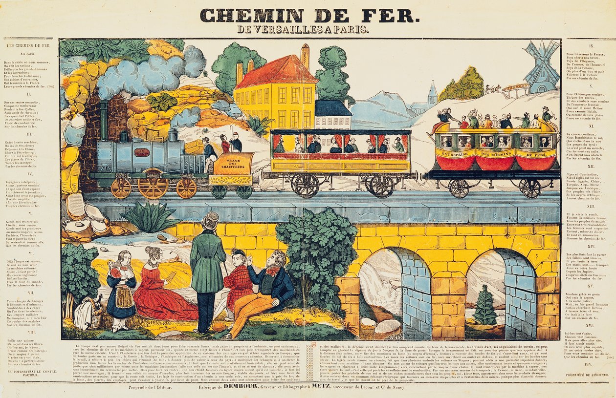 Die Eisenbahn von Versailles nach Paris von French School