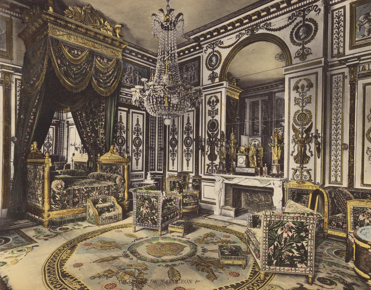 Fontainebleau: Zimmer von Napoleon I. von French Photographer