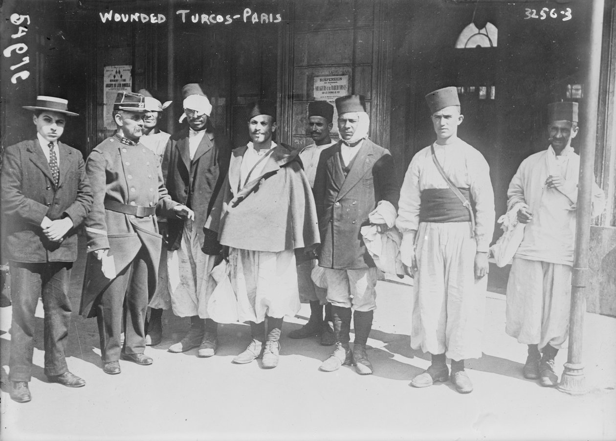 Verwundete Turcos in Paris, 1914 von French Photographer
