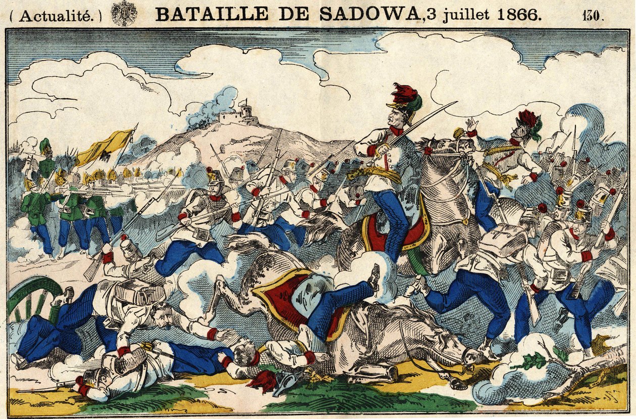 Schlacht von Sadowa am 3. Juli von French School