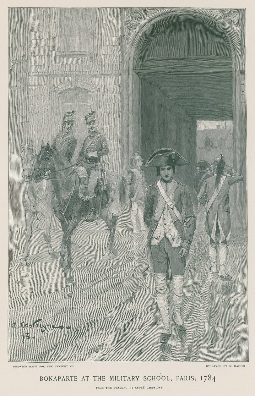 Bonaparte an der Militärschule von French School