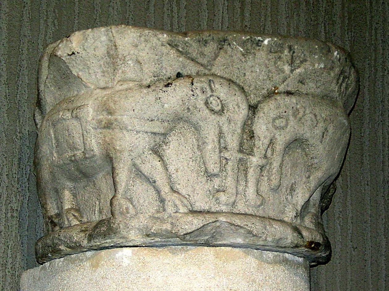 Kapitel mit Elefanten von French School