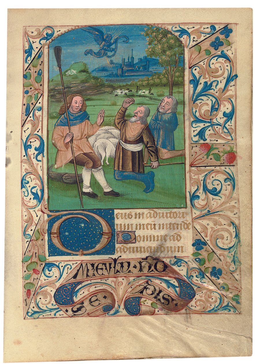 Verkündigung an die Hirten, ca. 1480 von French School