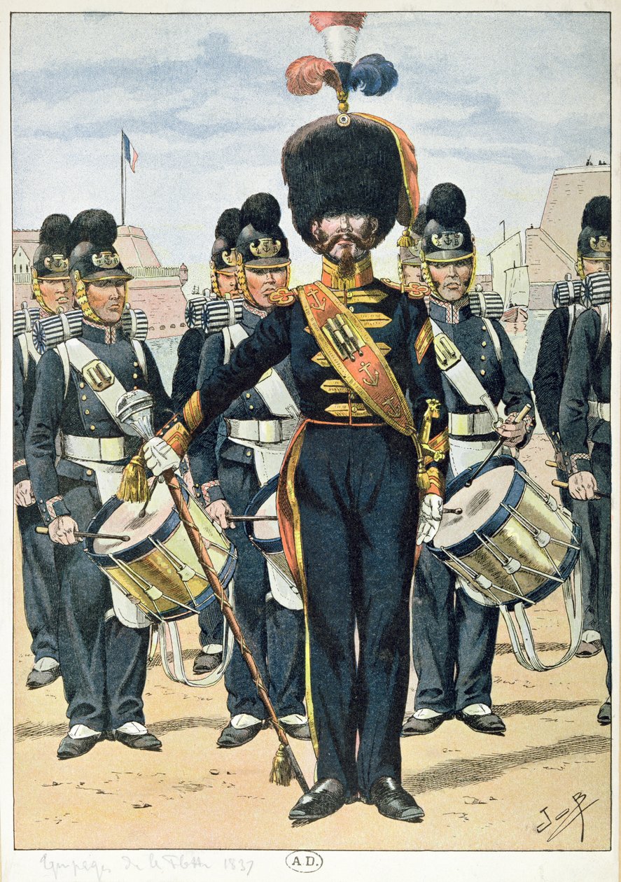 Französische Marinekapelle im Jahr 1837, ca. 1900 von French School