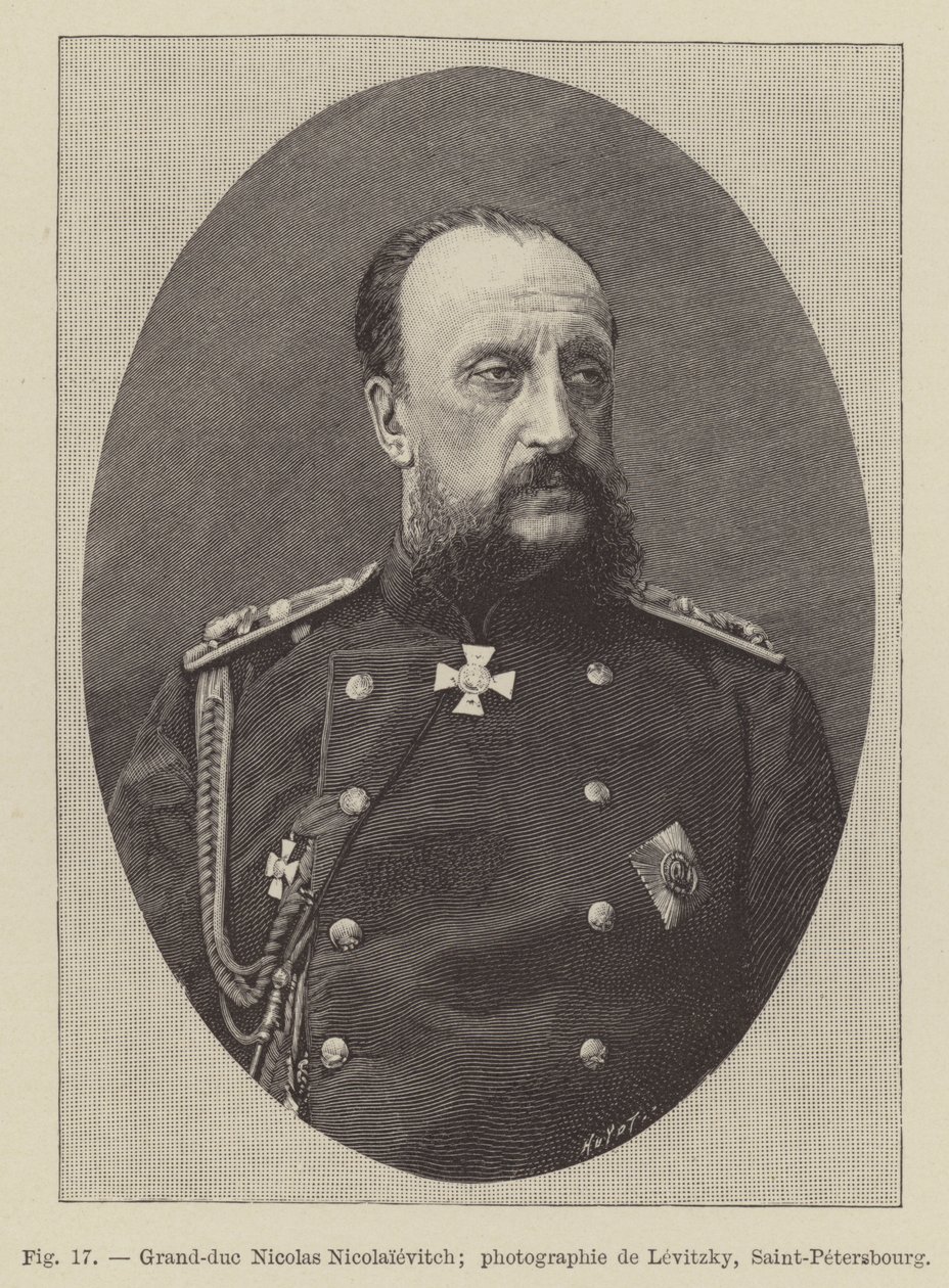 Großfürst Nikolaus Nikolajewitsch (Stich) von French School