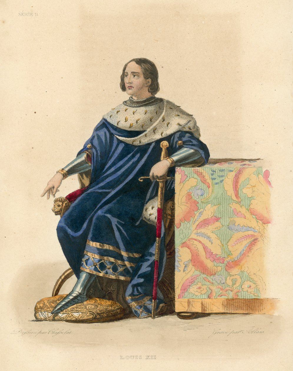 Ludwig XII. (farbiger Stich) von French School