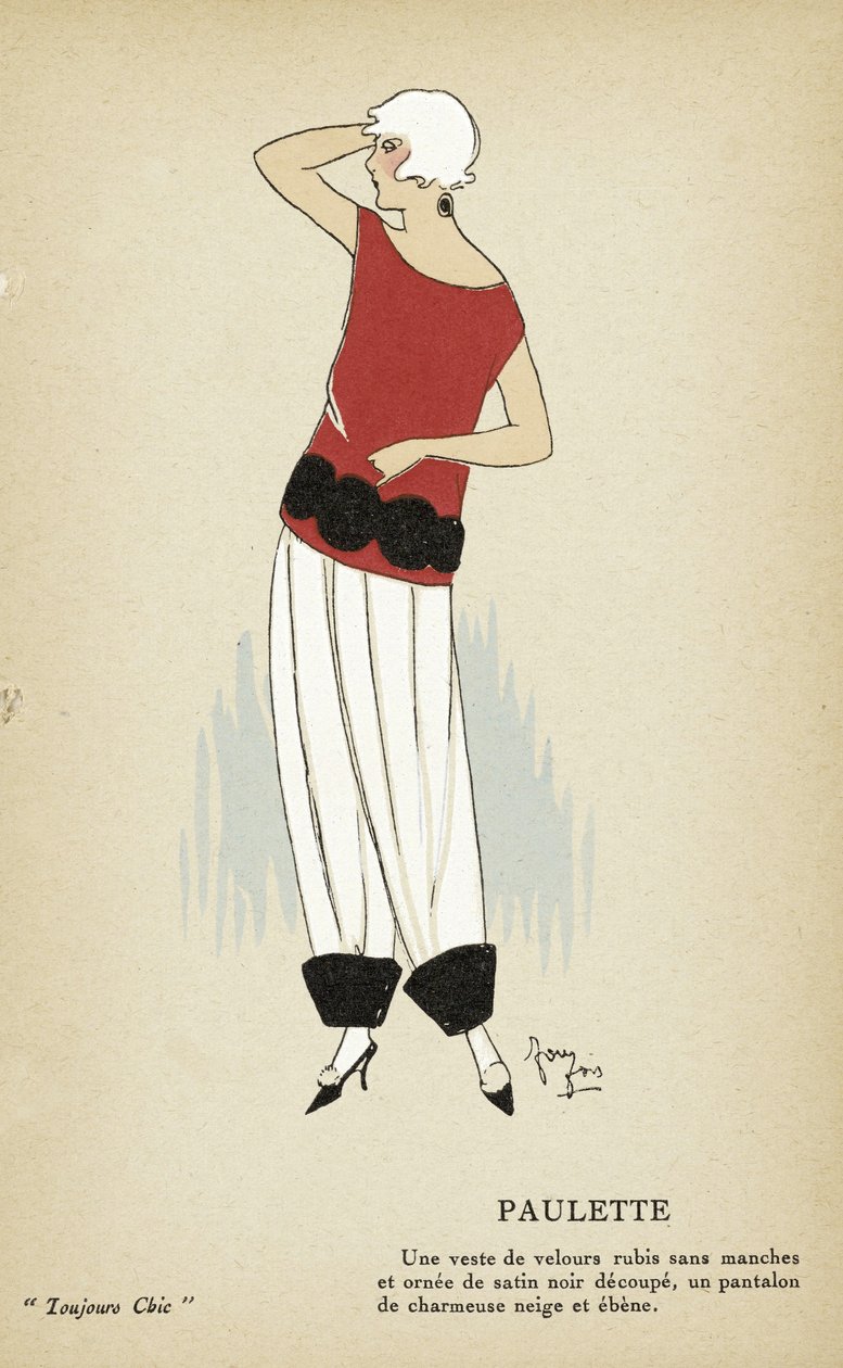 Paulette aus Toujours Chic, veröffentlicht 1921-22 von French School