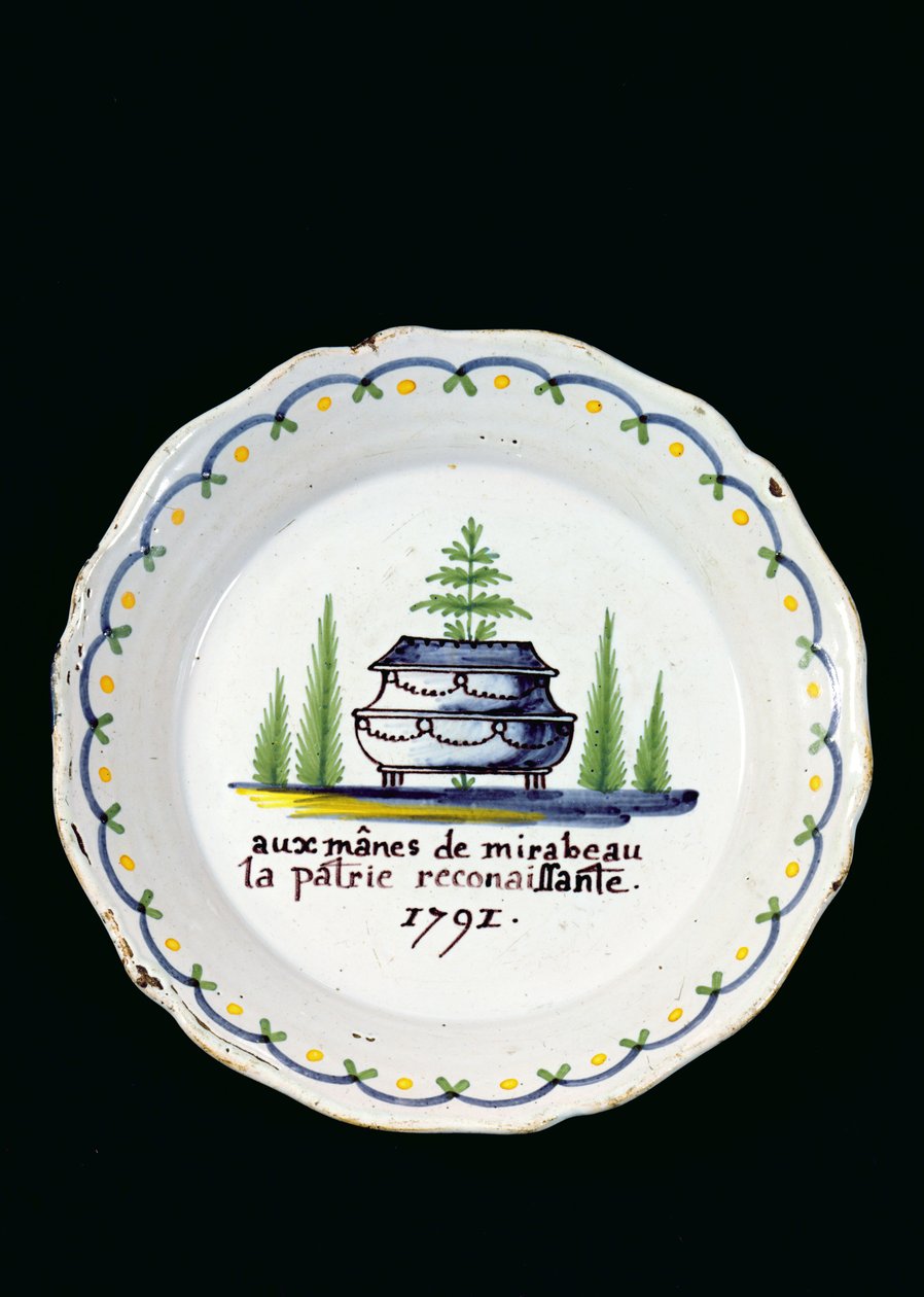 Teller, 1791 von French School