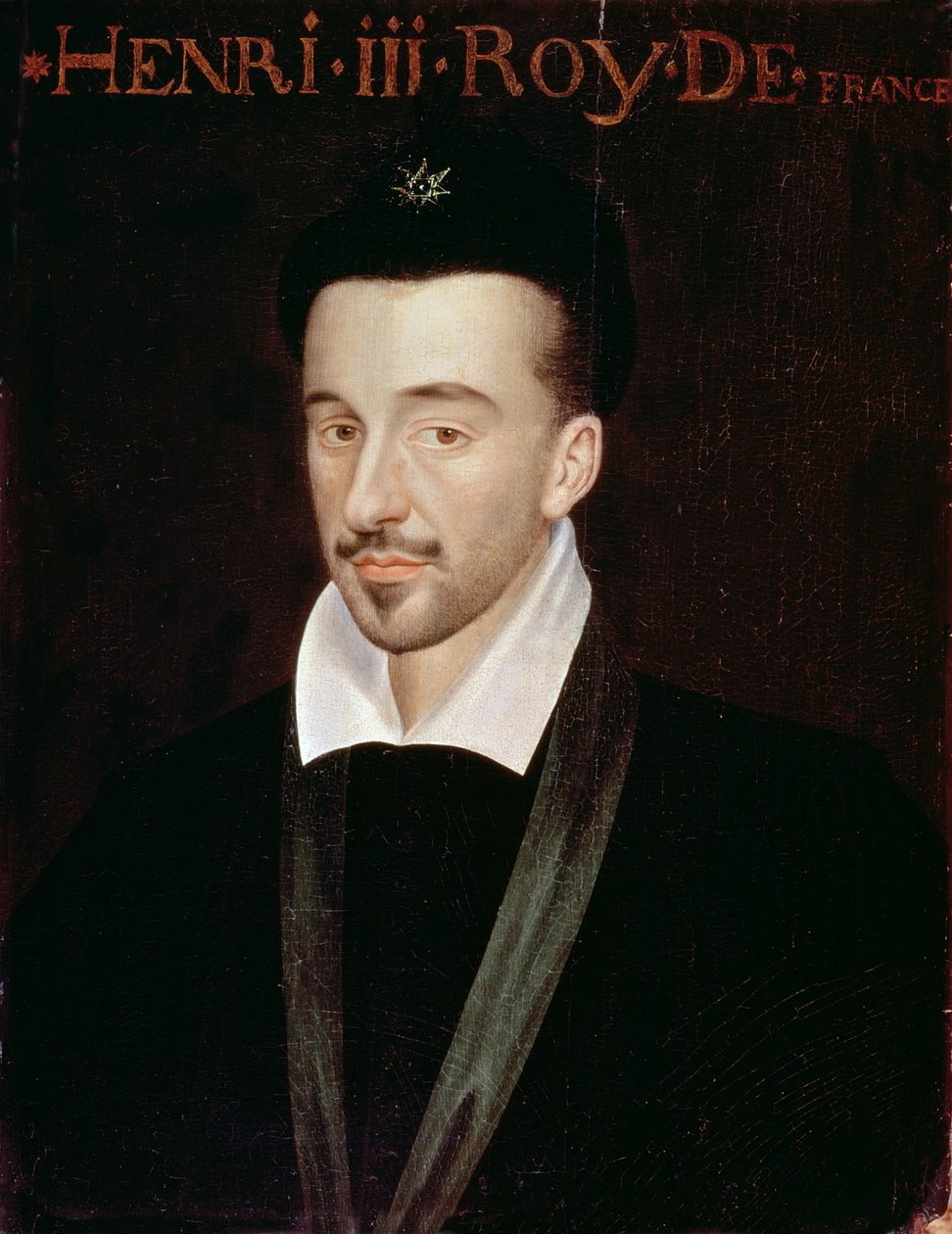 Porträt von Heinrich III (1551-89) von French School