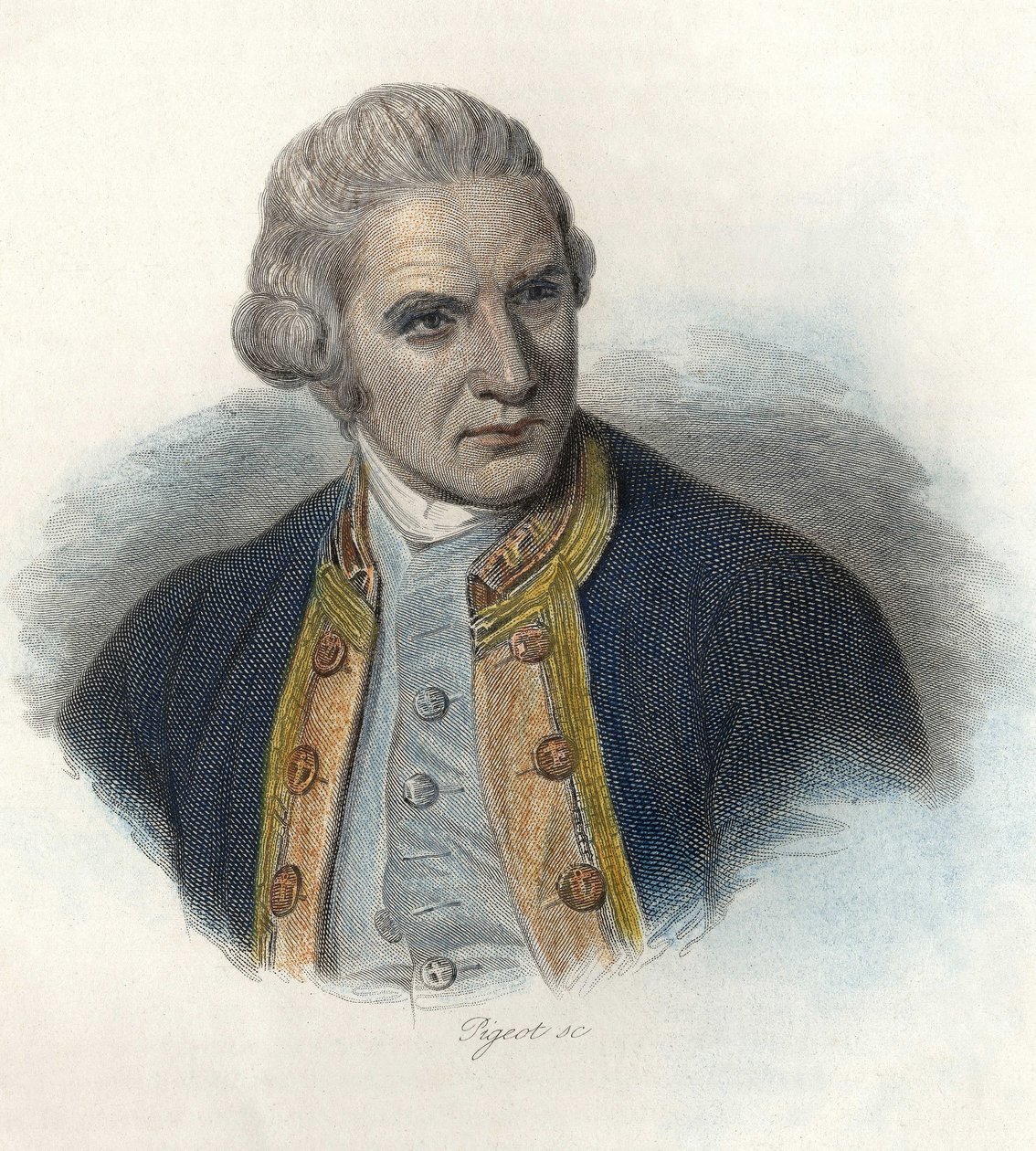 Porträt von James Cook von French School