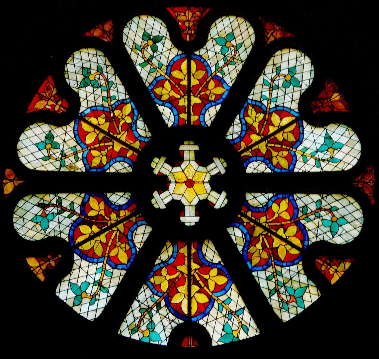 Rosettenfenster von French School