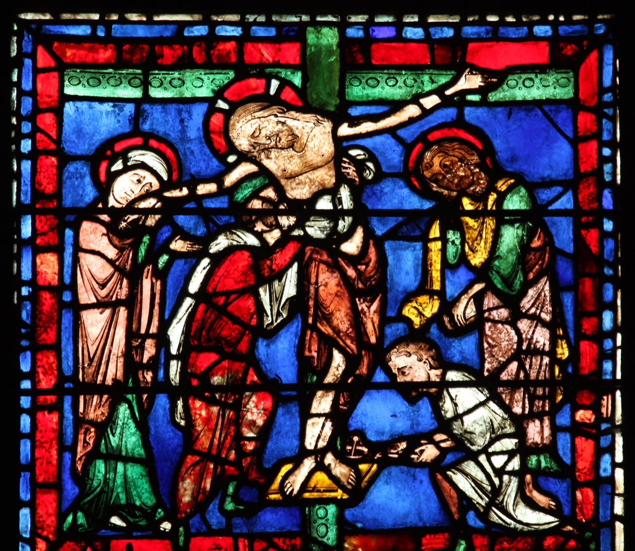 Die Kreuzabnahme (Abstieg vom Kreuz) von French School
