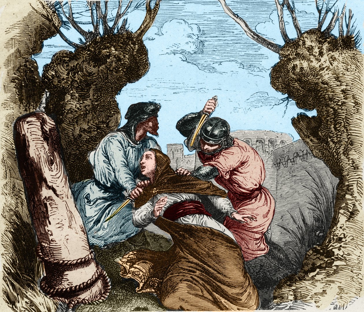 Die Ermordung von Pierre de Castelnau von French School