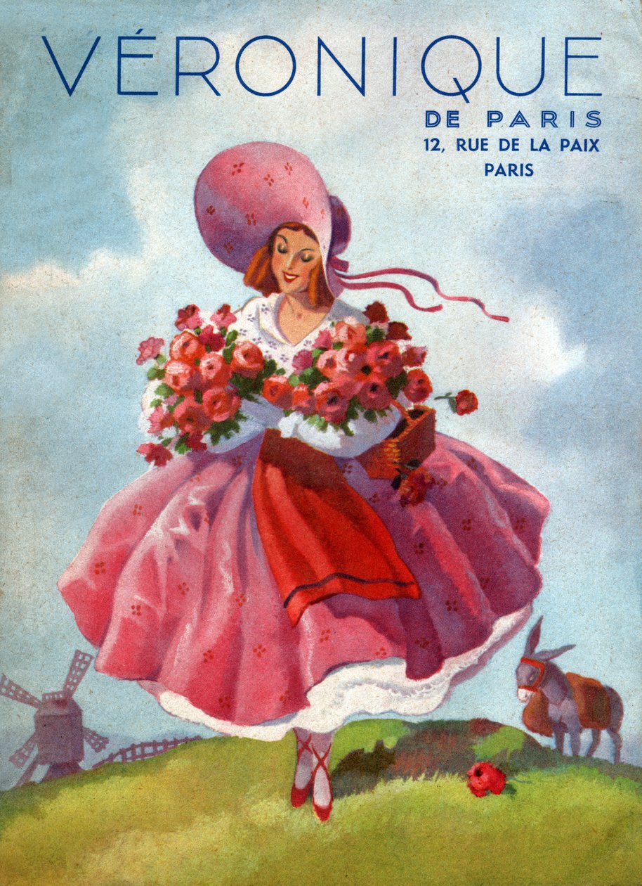 Veronique Kleider (Illustration, um 1920) von French School