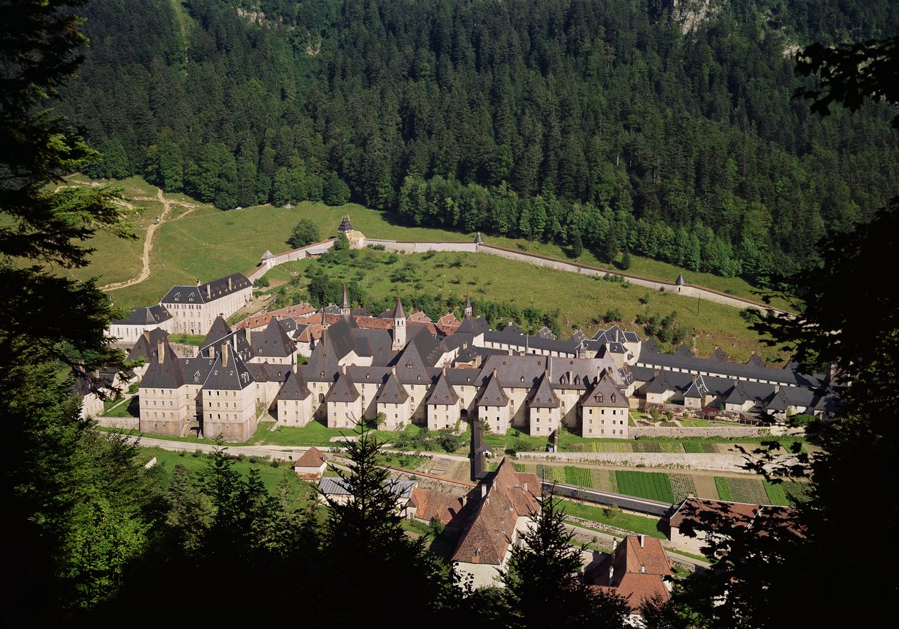 Ansicht des Klosterkomplexes von French School