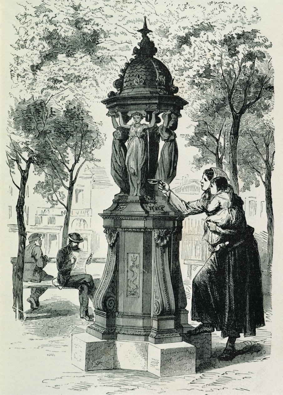 Wallace-Brunnen, 1872 von French School