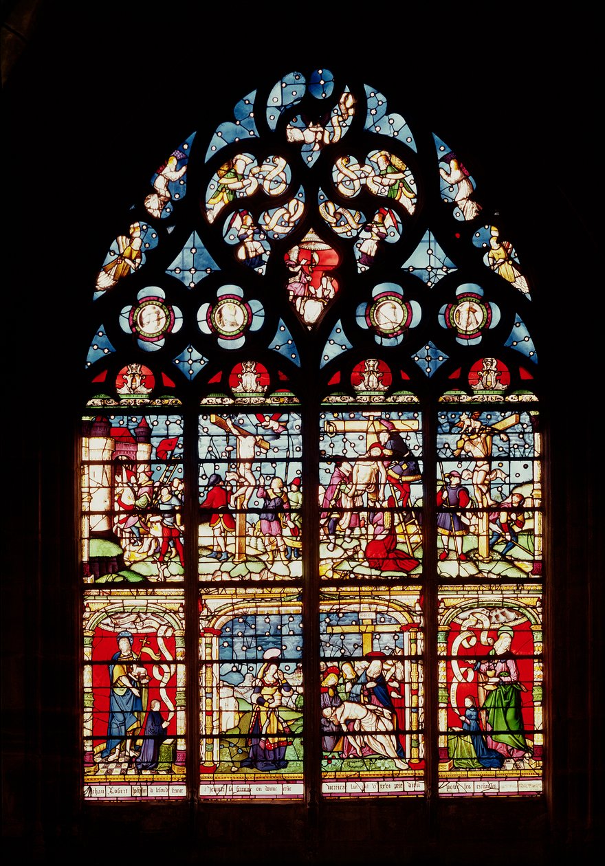 Fenster, das die Passion Christi darstellt von French School