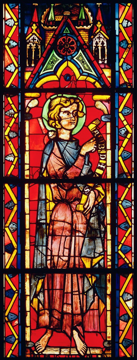 Fenster, das den Propheten Obadja darstellt, ca. 1270-75 von French School