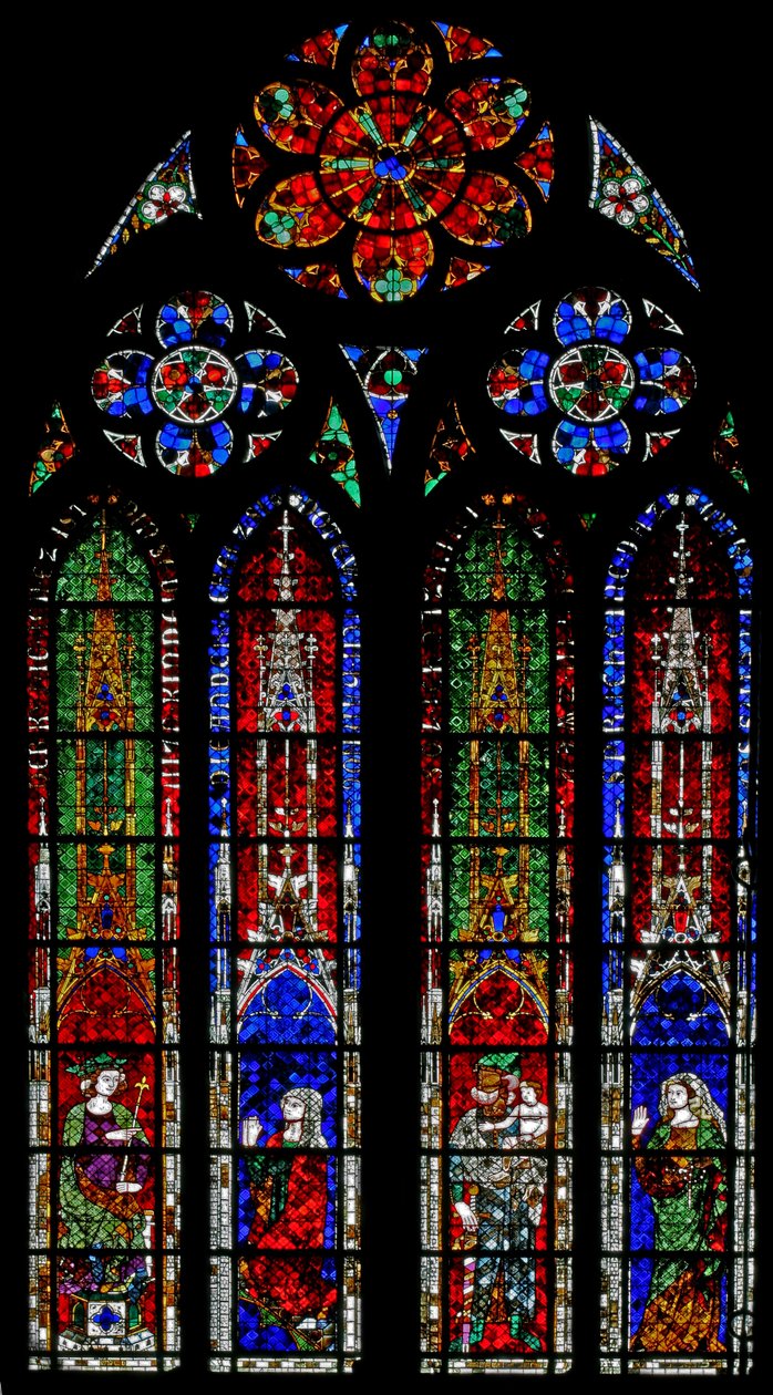 Fenster w212 mit dem Urteil Salomos von French School