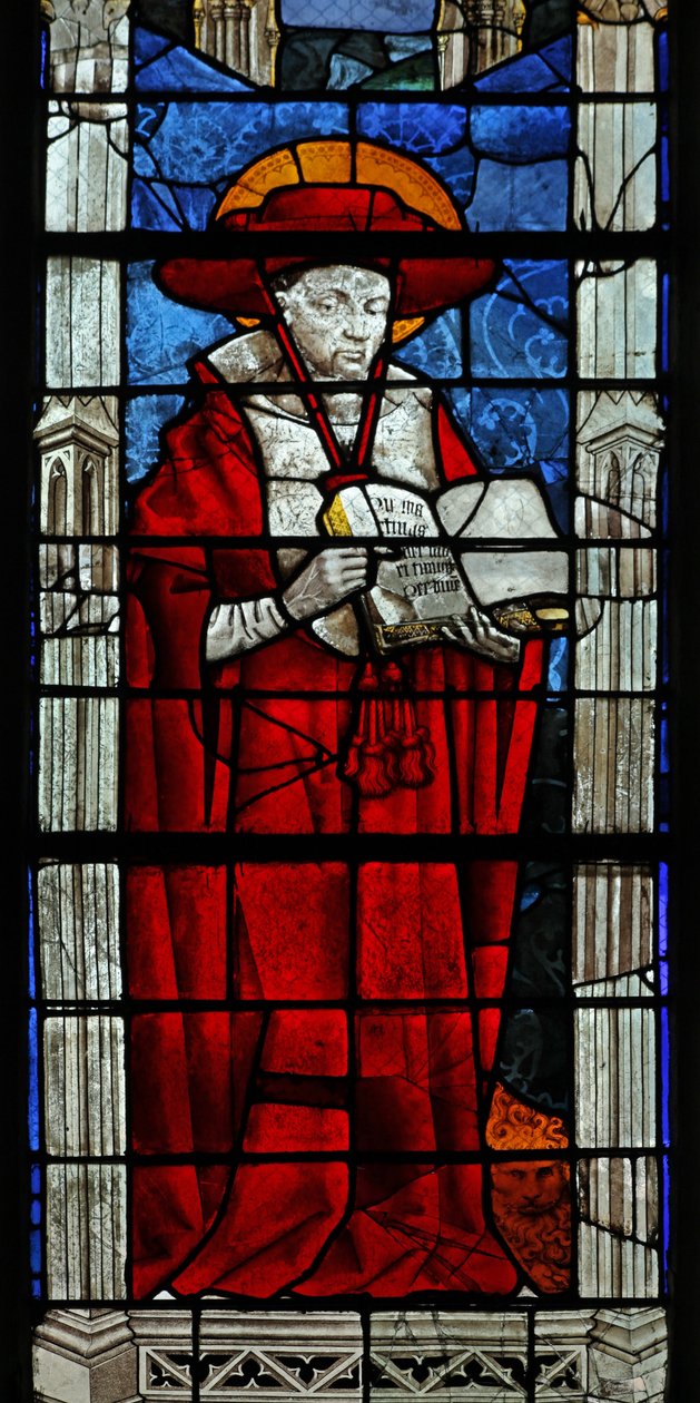 Fenster w35 mit dem heiligen Hieronymus von French School