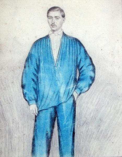 Junger Arbeiter in Arbeitskleidung von French School