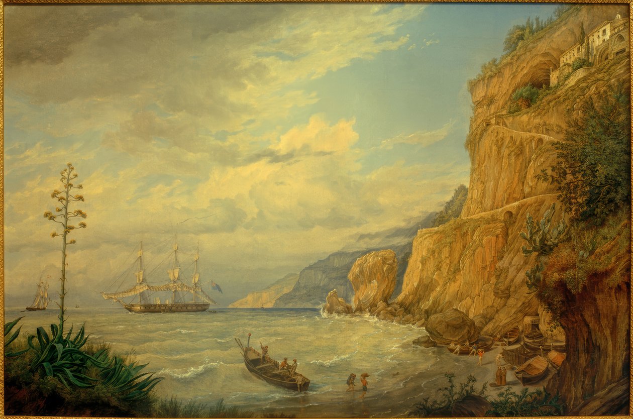 F. Thöming, Kapuzinerkloster bei Amalfi von Friedrich Thöming