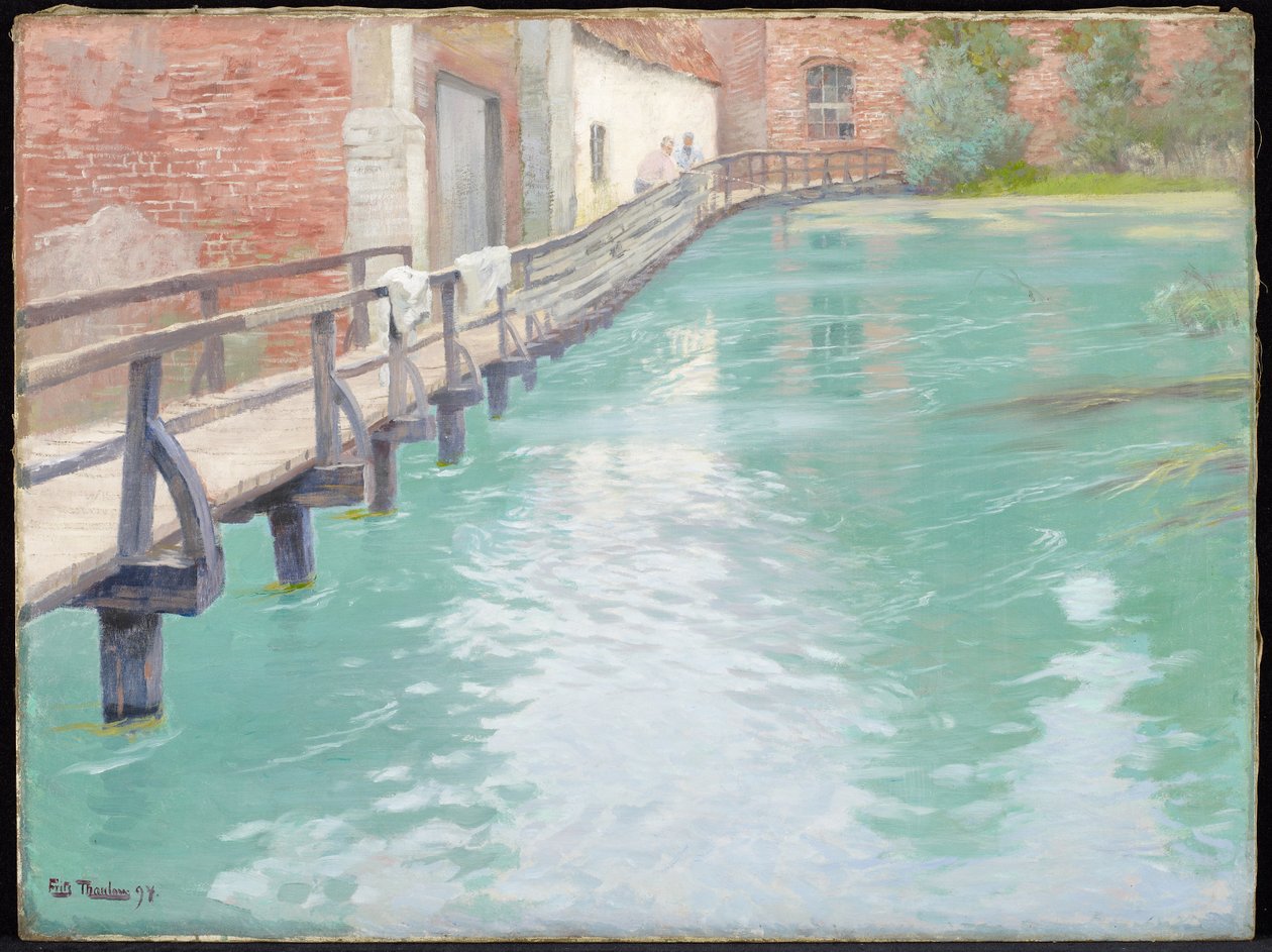 Die Mühlen von Montreuil-sur-Mer, Normandie, 1891 von Frits Thaulow