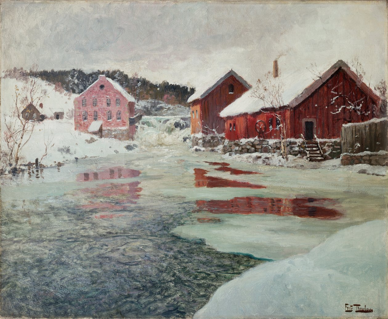 Vom Akers Fluss von Fritz Thaulow