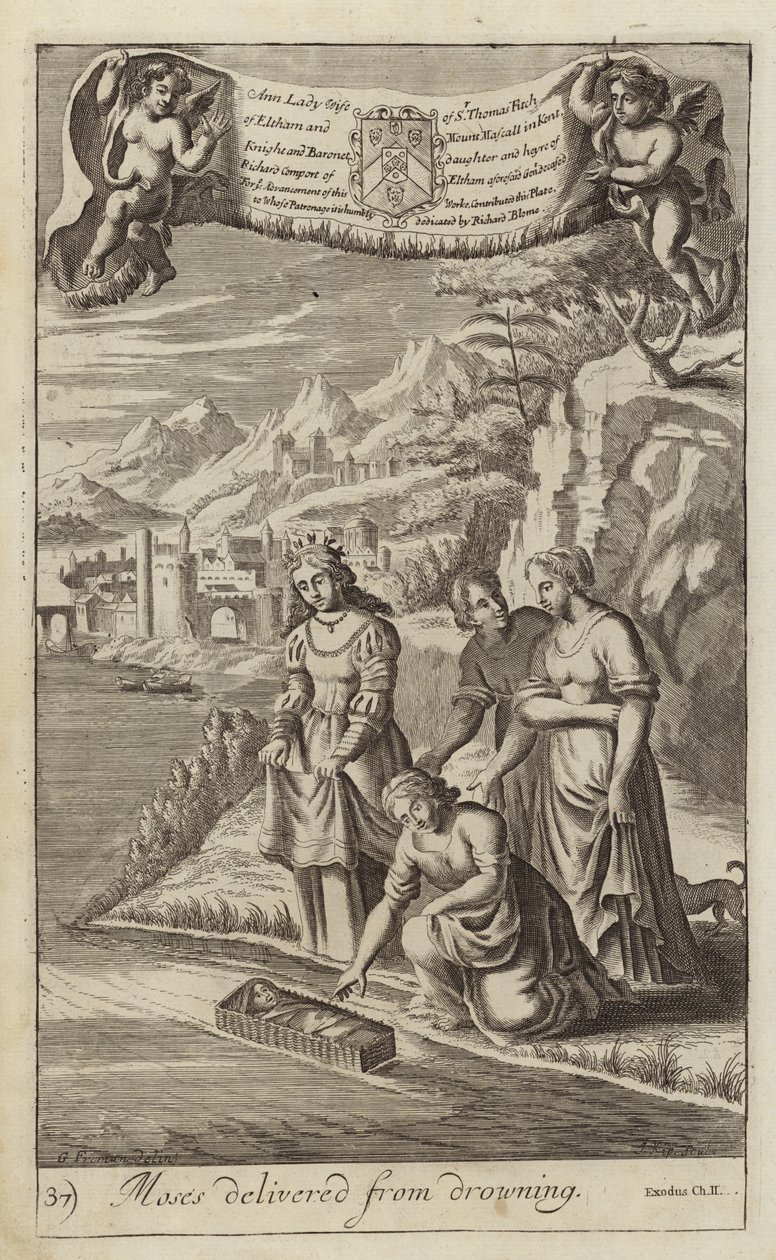 Moses aus dem Wasser gerettet von G Freman