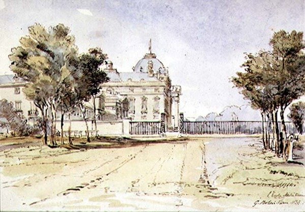Ansicht der Militärschule in Paris von G. Rolais
