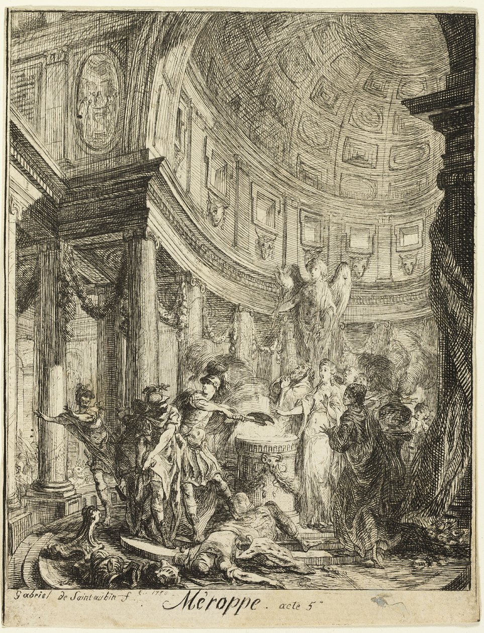 Merope von Gabriel Jacques de Saint Aubin