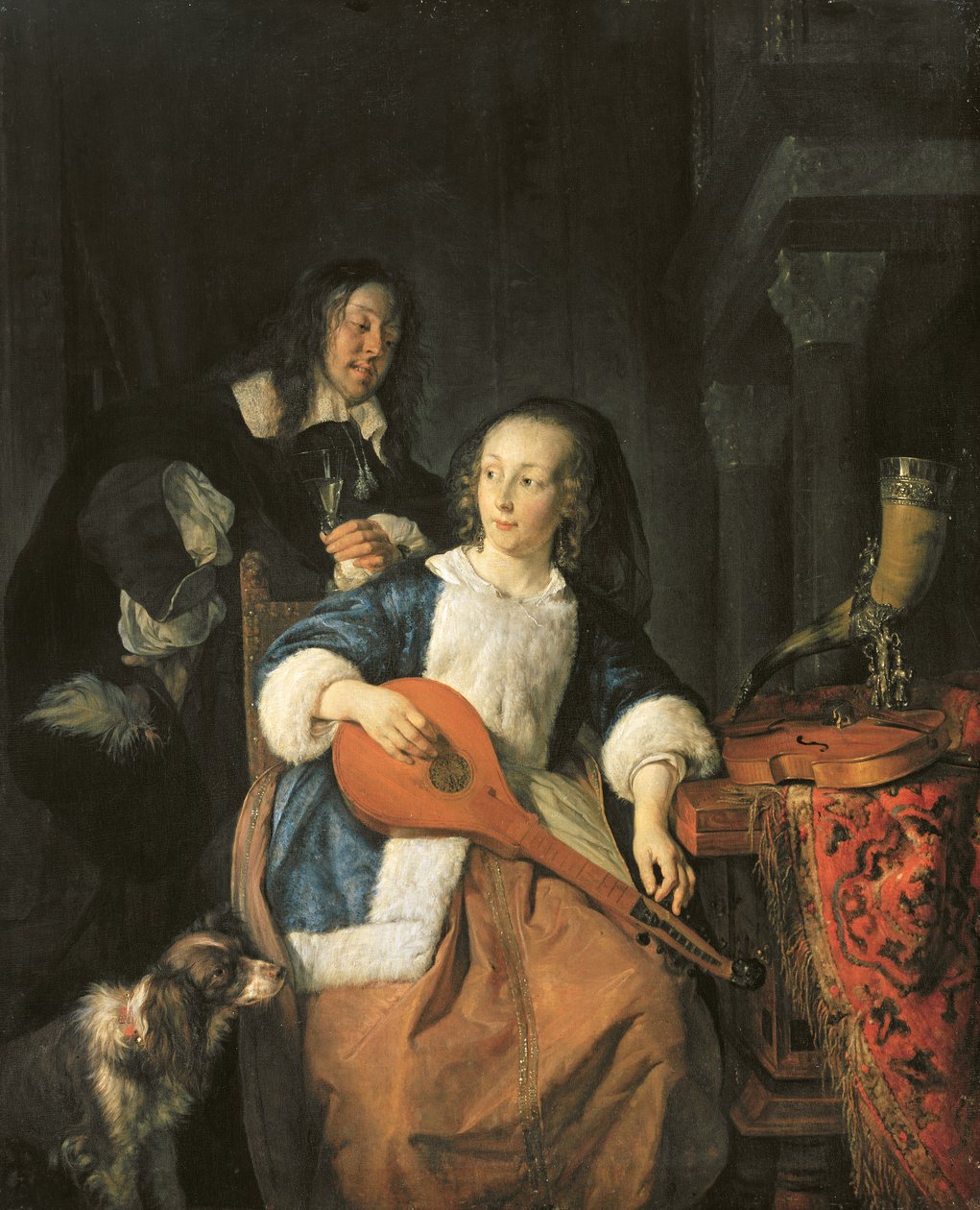Der Zitherspieler von Gabriel Metsu