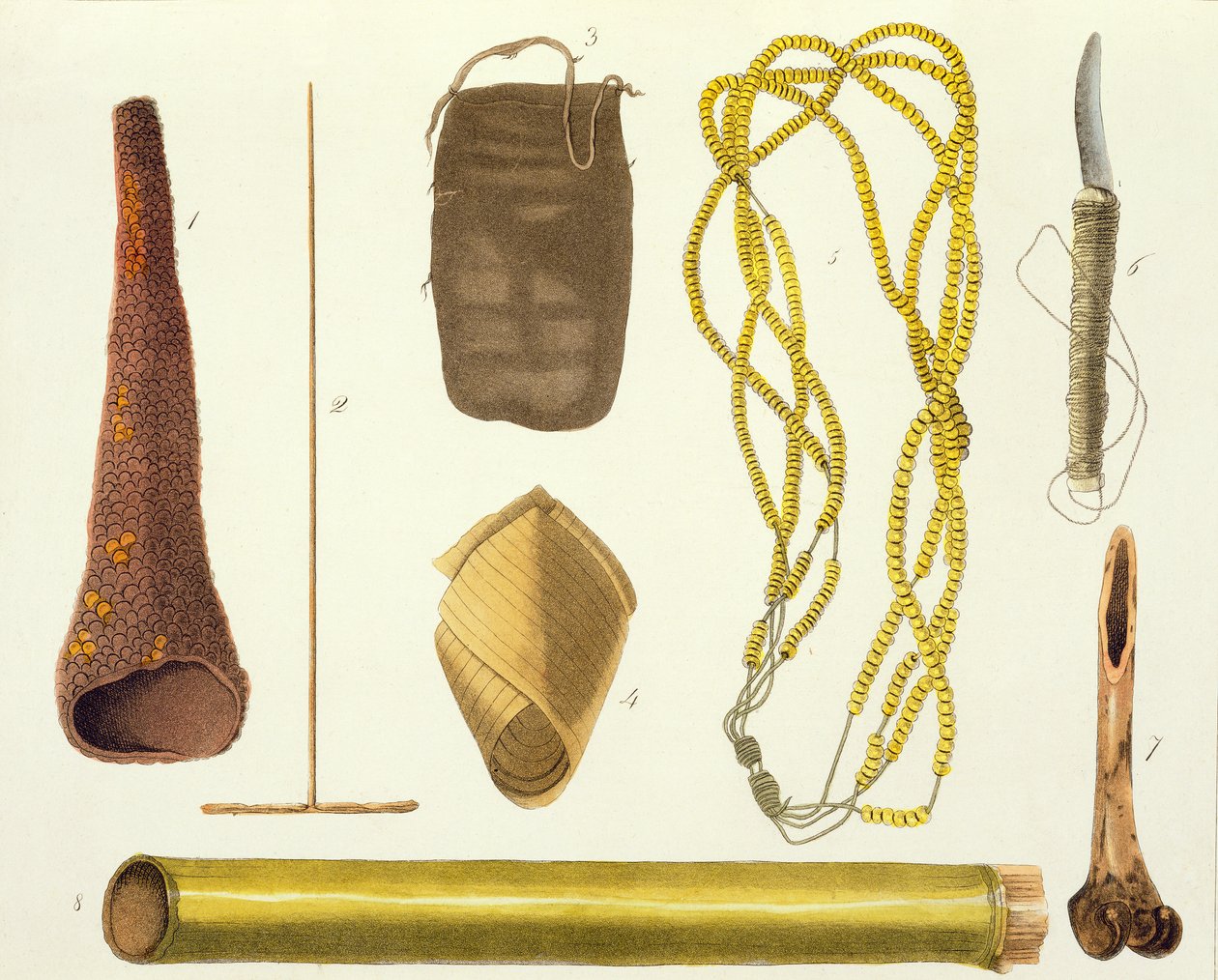 Gegenstände der Botocudos von Gallina