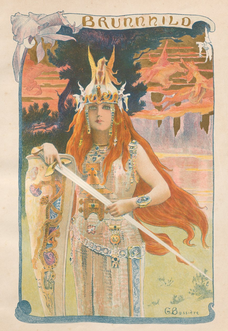 Brunnhild, 1899 von Gaston Bussiere