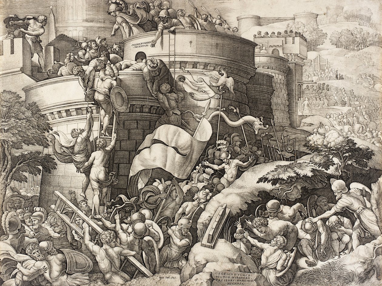 Die Eroberung von Karthago, 1539 von Georg Pencz