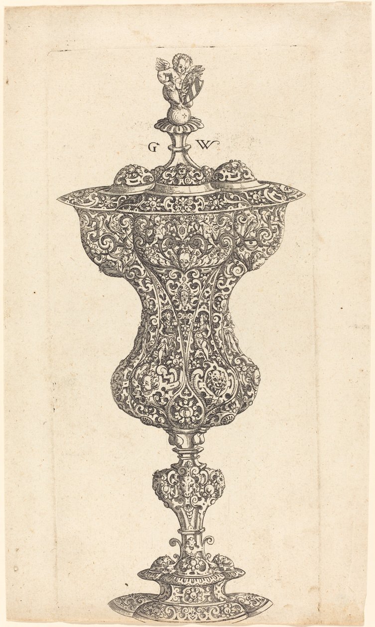 Kelch mit Putto auf dem Deckel von Georg Wechter I