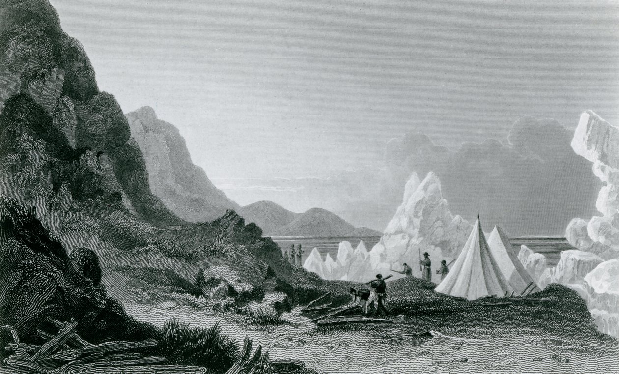 Franklins Expedition wird erstmals vom Eis aufgehalten, 1826 von George Back