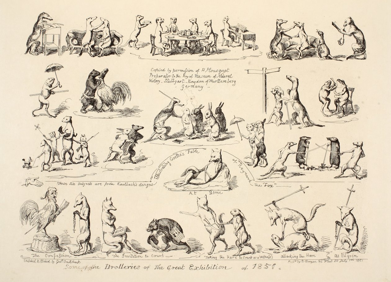 Einige der Kuriositäten der Großen Ausstellung von 1851 von George Cruikshank