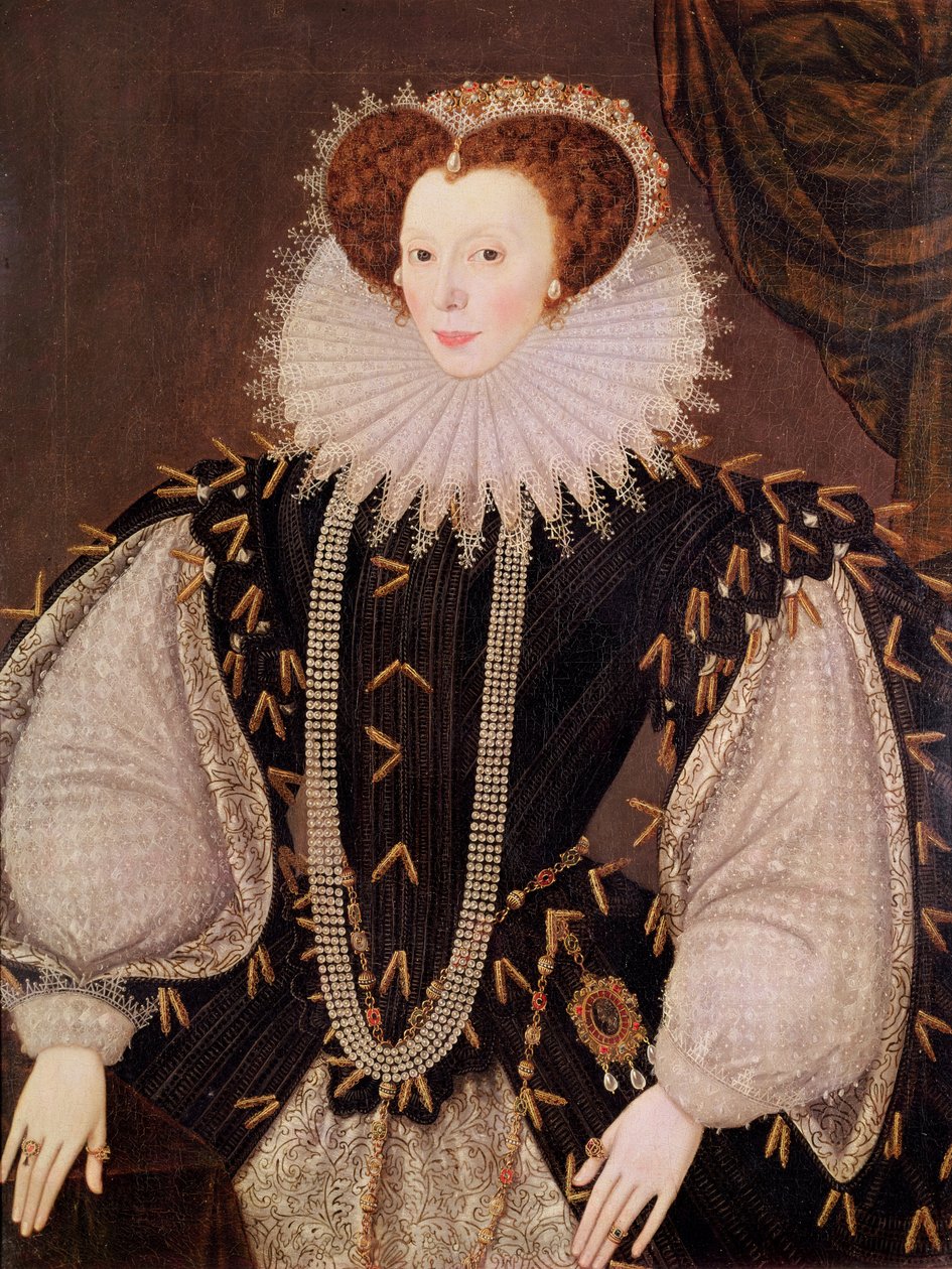 Porträt von Elizabeth Sydenham, Lady Drake, ca. 1585 von George Gower