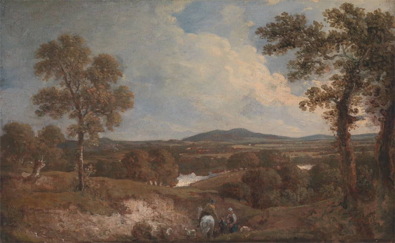 Landschaft mit Figuren im Vordergrund von George Howland Beaumont