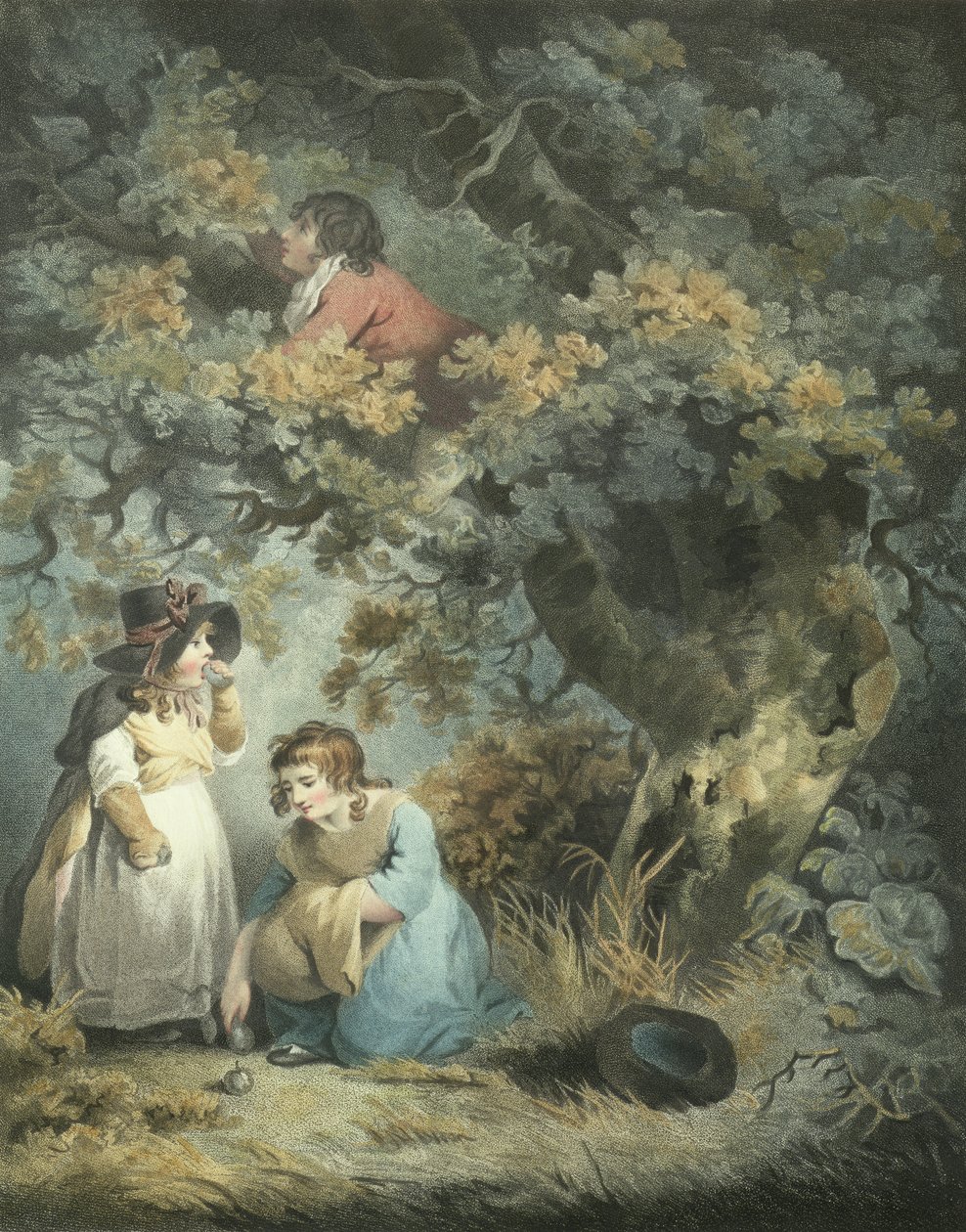 Früchte sammeln, gestochen von R.M. Meadows, veröffentlicht von John Raphael Smith, 1793 von George Morland