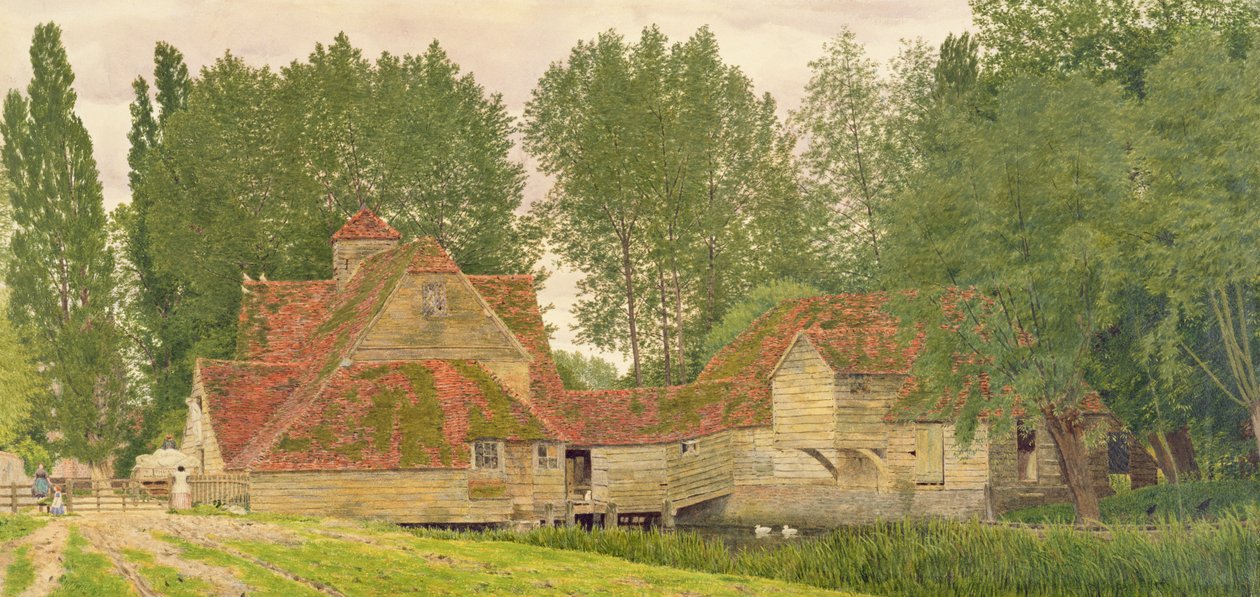 Mühle an der Themse in Mapledurham, 1860 von George Price Boyce