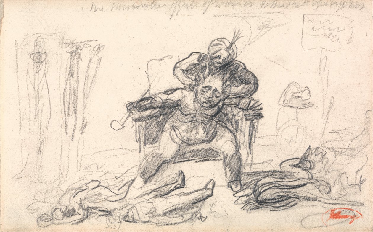 Dämonenherrscher und Untertanen - Die elenden Auswirkungen des Krieges auf John Bull von George Romney