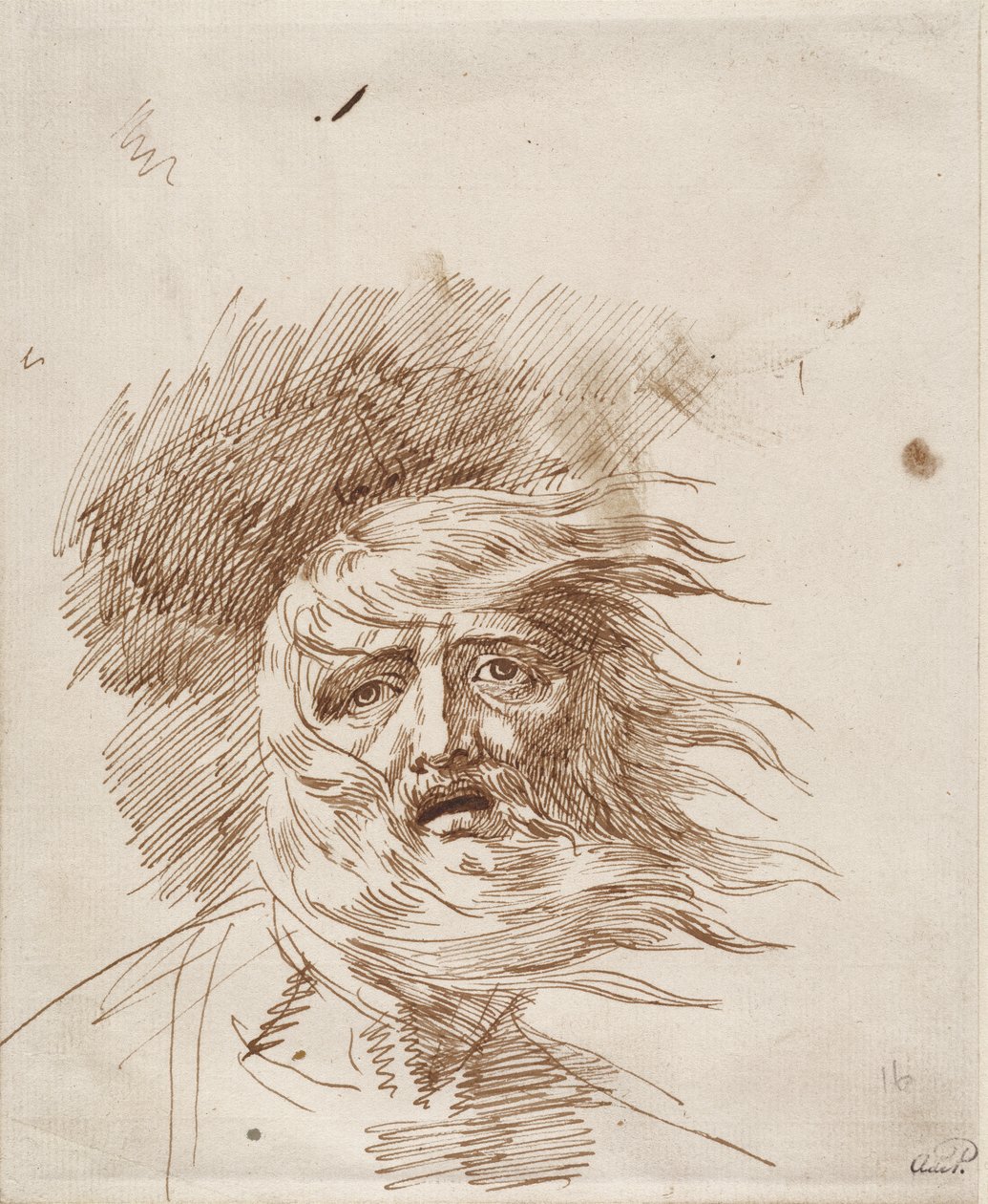 König Lear im Sturm von George Romney