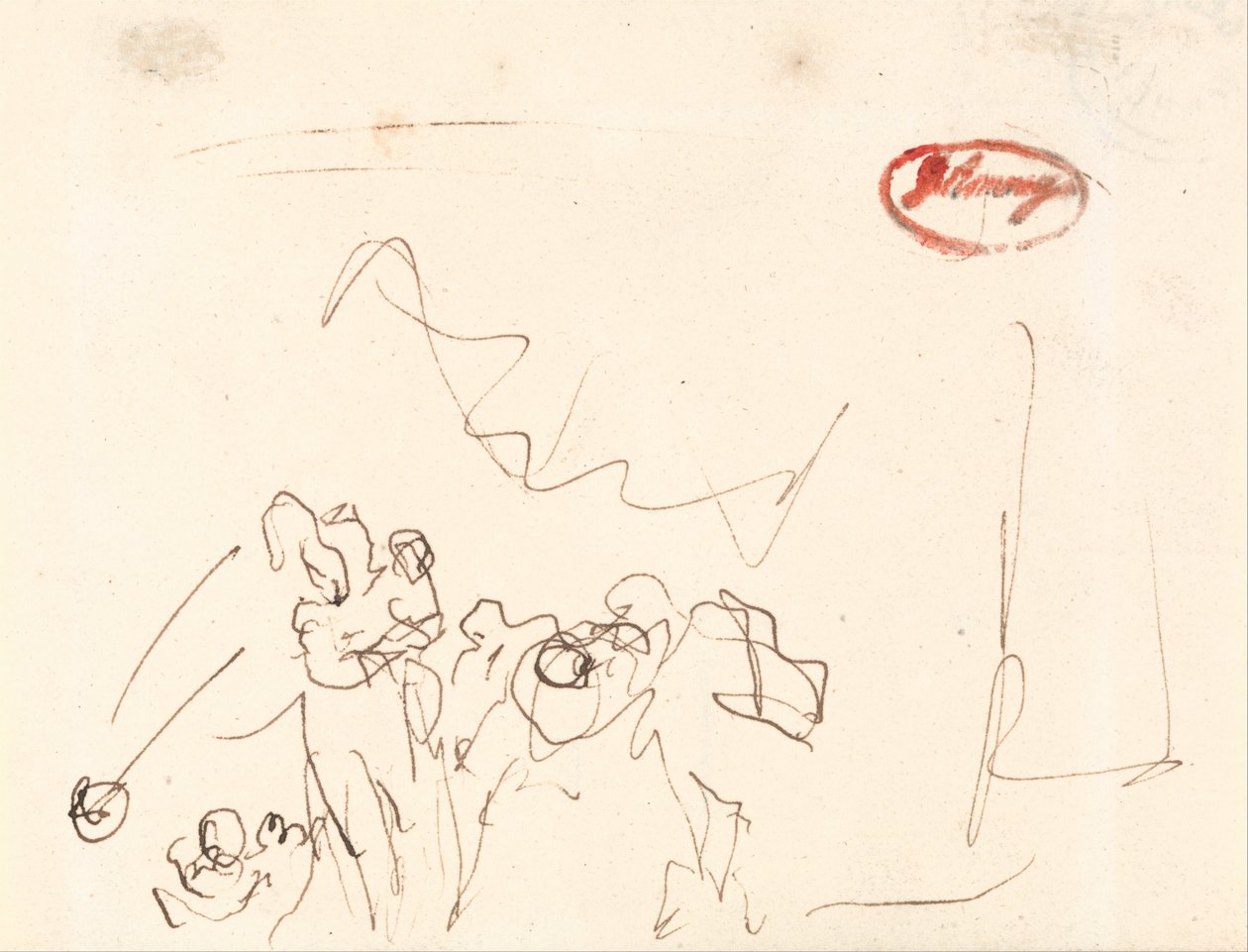 Lose beschriebene Figuren von George Romney